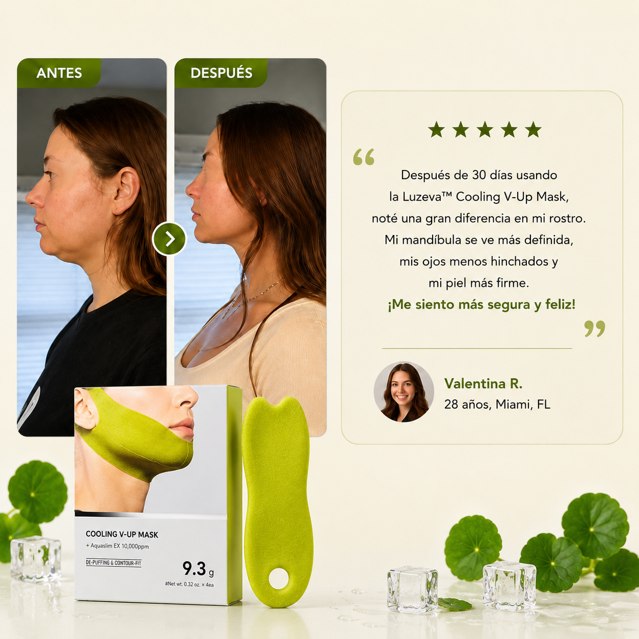 Luzeva™ Cooling V-Up Mask